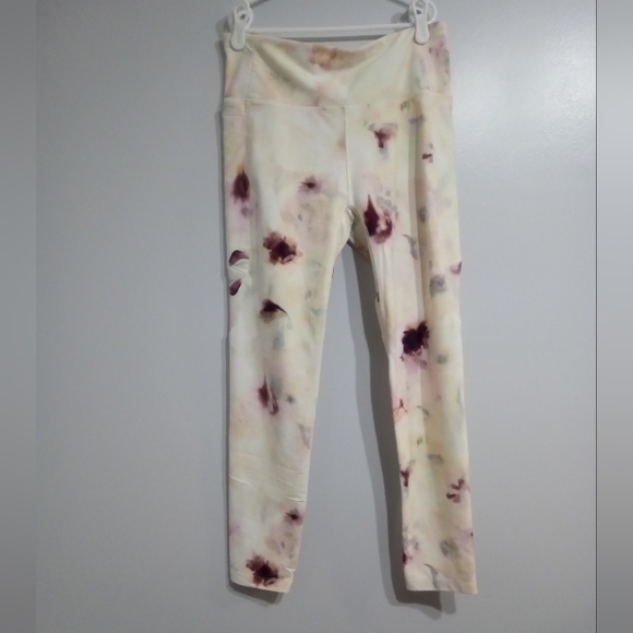 CALIA by Carrie Underwood Pants - CALIA by Carrie Underwood Women's Leggings with Cream and Purple Design